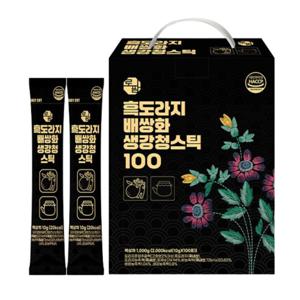흑도라지 배 쌍화 스틱 100포 세트 선물 추석 명절 어르신 부모님 수험생 간절기 환절기 생강