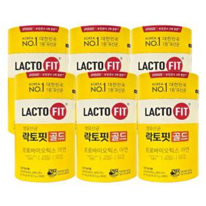 종근당 락토핏 생유산균 골드 프로바이오틱스 아연 6통(300포)