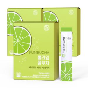 (45스틱) 콤부차 쿨라임 5g 15스틱 x 3박스 다이어트차 분말 당류 0g