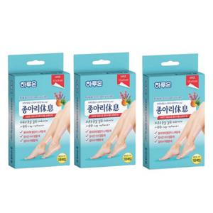 하루온 종아리 휴식 쿨링시트 3박스 (6매 x 9개 총 54매입) / 붓기 다리 패치 부종 휴족