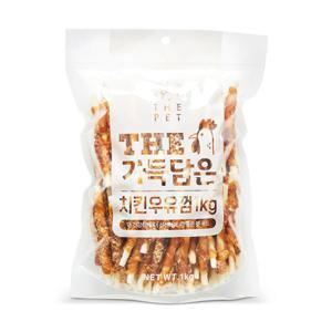 The Pet 더 가득담은 치킨우유껌 1kg 반려동물간식/애견간식/고양이간식
