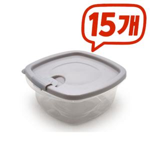 (총15개)슬기로운 집밥 생활 전자레인지 내열 밀폐용기 15개 국내생산+전자렌지+식기세척기+무환경호르몬 OK