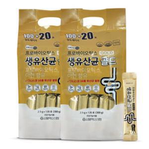 (15%) 프로바이오틱스 생유산균 골드 2.5g 120포 2개 (300g x 2개)