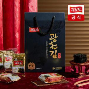 (신선집중) 광천김  주문급증 선물세트 3대째 달인 재래 도시락김 27봉 선물세트 / 대량선물로도 좋아요