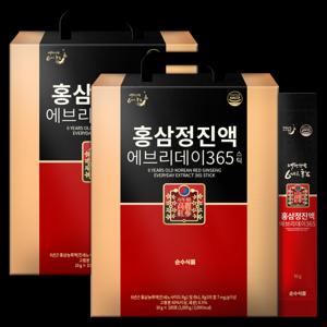 홍삼정 에브리데이 홍삼스틱 (쇼핑백2매) 200포(2박스) 홍삼진액 선물세트
