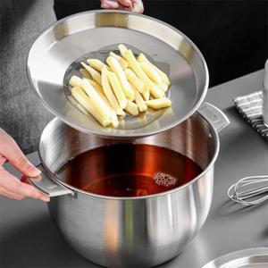 스텐 오일포트 2.8L 거름망 보관용기 인덕션 304 스텐 라면냄비