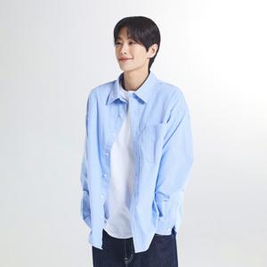 링클프리 옥스포드 오버핏 셔츠_SPYWF23C51 스파오 10% 더블쿠폰