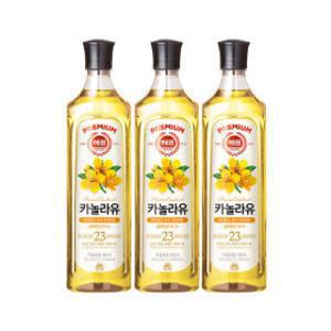 (10%적립)사조 카놀라유 900mL x 3개