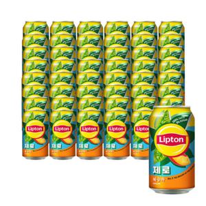 립톤 아이스티 복숭아맛 제로 355ml 48캔 복숭아맛 음료/ 홍차음료 / 아이스티 / 제로칼로리