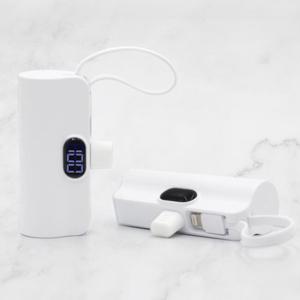 1+1 도킹형 미니 일체형 보조배터리 LED 잔량 표시 5000mAh