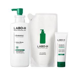 라보에이치 탈모증상완화 샴푸 두피강화 400ml + 리필 400ml +샴푸 112ml 증정