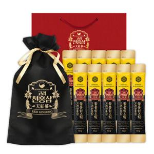 꿀홍삼스틱 10g 100포+쇼핑백+선물용파우치