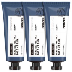 프리티스킨 로맨틱 퍼퓸 바세린 대용량 풋크림 60ml 3개