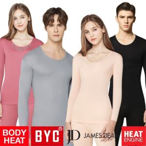 (10+5%쿠폰) BYC 보디히트 발열 내의 세트 남성 여성 겨울 내복 기모 히트텍 순면 바지 상의 빅사이즈 110