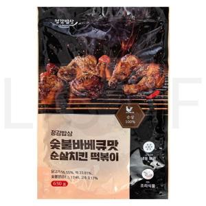 (냉동)정감밥상 숯불바베큐맛 순살치킨떡볶이 630g 2개 소비기간임박 25년11월23일