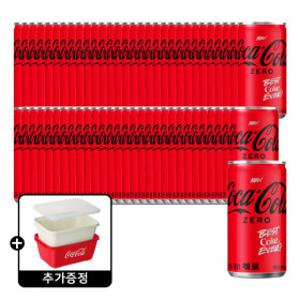 (10%적립)코카콜라제로 190ml 60캔 +(증정)코카-콜라 채반용기