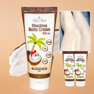 라벨영 1+1 고보습 쇼킹꼬꼬 바디크림 바디로션 200ml+200ml 최신제조/각질크림 추천/바디케어 로션