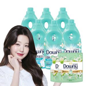 다우니 실내건조 프레시 클린 초고농축 섬유유연제 본품 1L 6개 + 사은품