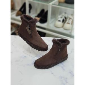 한슈 세이브존07 리얼가죽 퍼 앵클부츠3cm HS539472lc