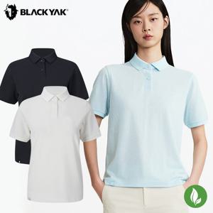 블랙야크 오가닉 무지 PK티셔츠 여성 브리디 카라 반팔티 여름 등산복 1BYKTMU504