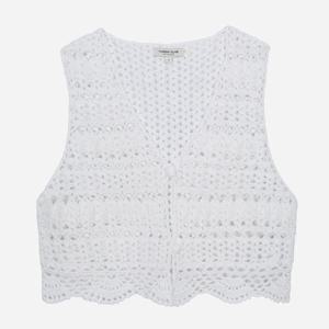 [써스데이아일랜드][여성]메탈사 니트 베스트(T254MVT239W)