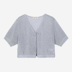 [써스데이아일랜드][여성]메탈 스카시 반소매 가디건(T254MCD251W)