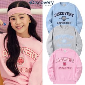 디스커버리키즈 [택가 69,000원] 바시티 레터링 맨투맨 DKMT12041