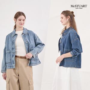 맥스튜어트 25FW 최신상 여성 에디션 데님 재킷 2종