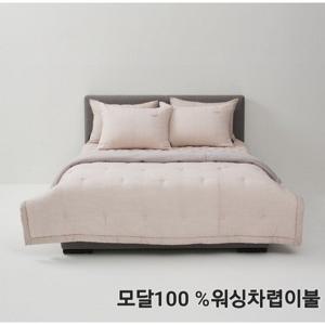 [레노마홈]호벤모달워싱 베이지(BE) 퀸(Q) 겨울차렵이불 패드 베개세트