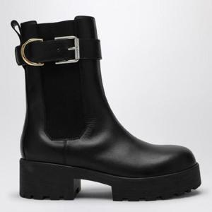 GIVENCHY Voyou 블랙 레더 앵클 첼시 부츠 BE604UB22SXHGIV-001