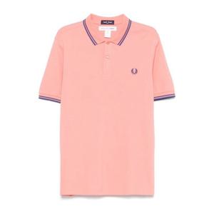 꼼데가르송 핑크 콘트라스트 스트라이프 폴로 FOT501S25 CORAL