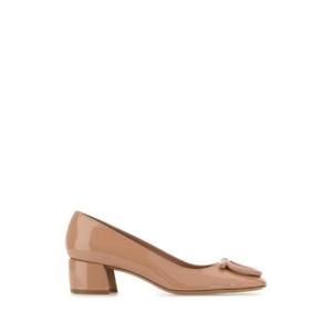 SALVATORE FERRAGAMO Skin pink leather Mara 40 pumps 01K450785206 AMARETTI