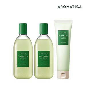 M) 로즈마리 헤어케어 패키지(로즈마리 스칼프 스케일링 샴푸 400mlx2, 로즈마리3-IN-1트리트먼트 160mlx1)