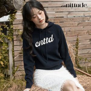 엔니튜드 25FW 아플리케 후드 니트 3종