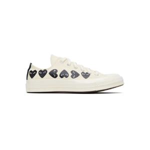 꼼데가르송 스니커즈 베이지 Converse 척 70 멀티 하트 스니커즈 252246M237000