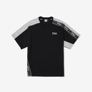 [휠라]테잎 오버핏 반팔티  FS2RSF2115X_BLK