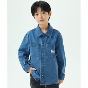 워크웨어 루즈핏 데님 셔츠 인디고미디움 LK2403SH14IM