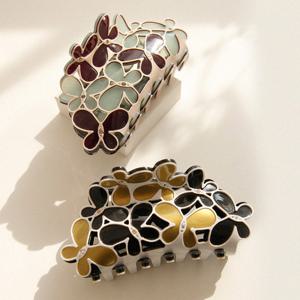 바이데이지 프랑스 골드 플라워 한머리 올림 집게핀 Bh0838