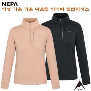 [네파][티셔츠 여성티셔츠](7J85402) 여성 가을겨울 마운틴 하이버 기모 집업티셔츠