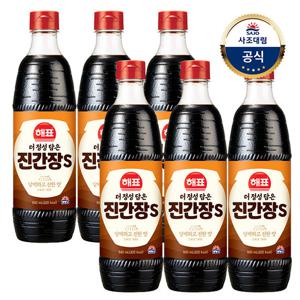 [사조대림] 더 정성 담은 진간장S 840ml x6개