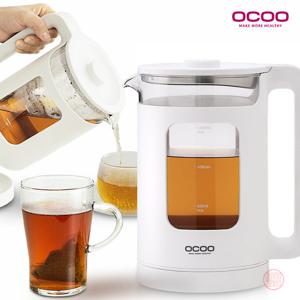 오쿠 LED 유리주전자 전기포트 1.5L 전기 무선포트 티포트 커피포트 가정용 포트 전기주전자 무선주전자