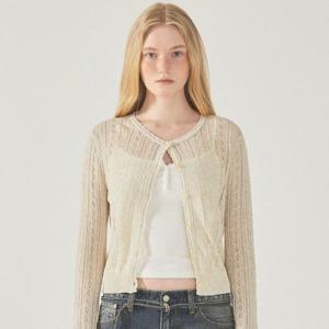 [후아유]여성 Croche Long Sleeve Cardigan WHCKF2533F