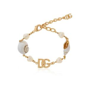 Dolce   Gabbana DG 로고 레터링 쉘 팔찌 WBQ6C6W1111 ZOO00 TP934493063