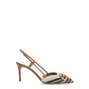 Valentino VLogo 시그니처 포인티드 토 슬링백 펌프스 6W2S0R01AGX QRX TP934431841