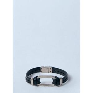 25 FW 생로랑 남성 타원형 고리 팔찌 sla0159019blk