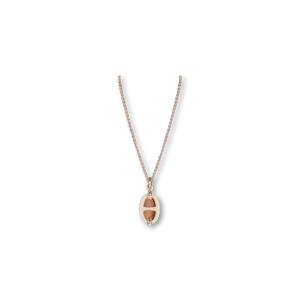 [라운지엘] 에르메스 Mini Maillon 펜던트 네크리스 마롱 글라세 로즈골드 H100053FO55