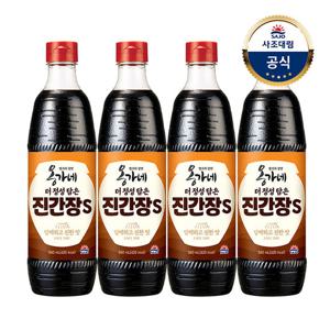 [사조대림] 옹가네 더정성담은 진간장S 840ml x 4개