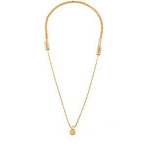 25 SS 베르사체 남성 메두사 라운드 챰 슬라이딩 목걸이 GOLD CRYSTAL 77I 81R006