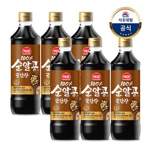 [사조대림] 순알콩 국간장 840ml x6개