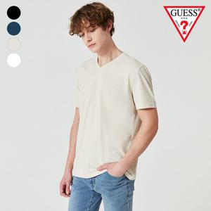 [게스(진)]남성 쿨소재 V넥 MO2K9492